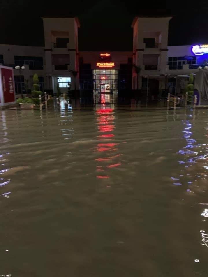 هطول الأمطار على محافظة بورسعيد