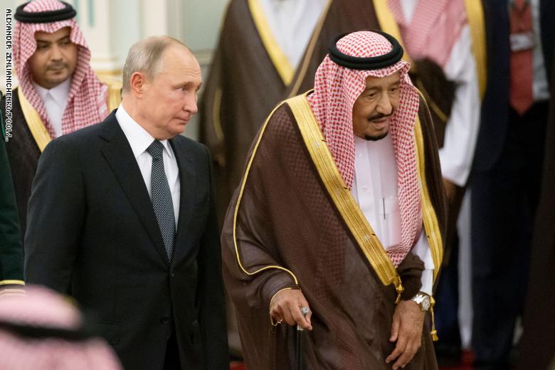 الملك سلمان والرئيس الروسي 