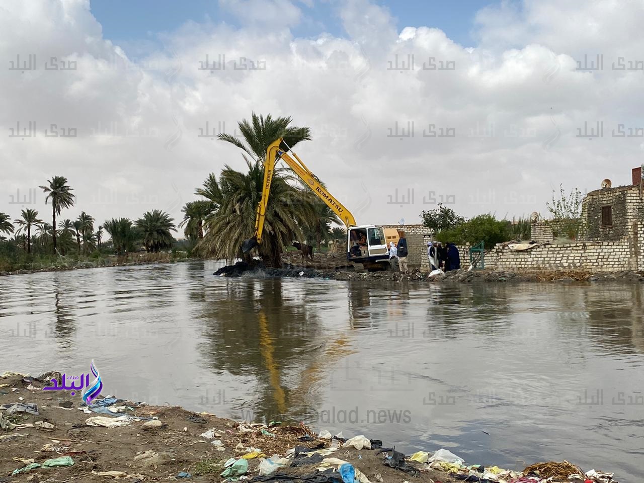 محافظ الفيوم يتفقد أعمال تكريك مصرف البطس بعزبة خلف