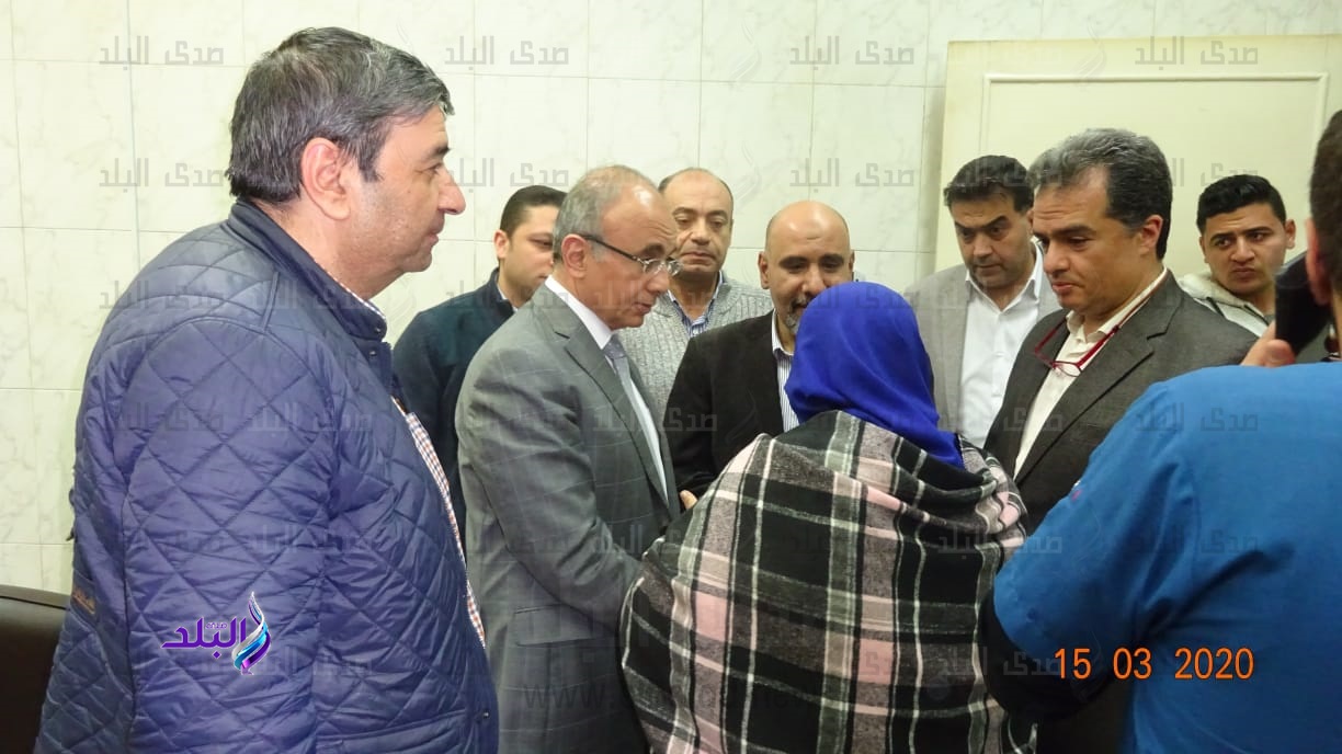 جانب من زيارة رئيس جامعة الزقازيق 
