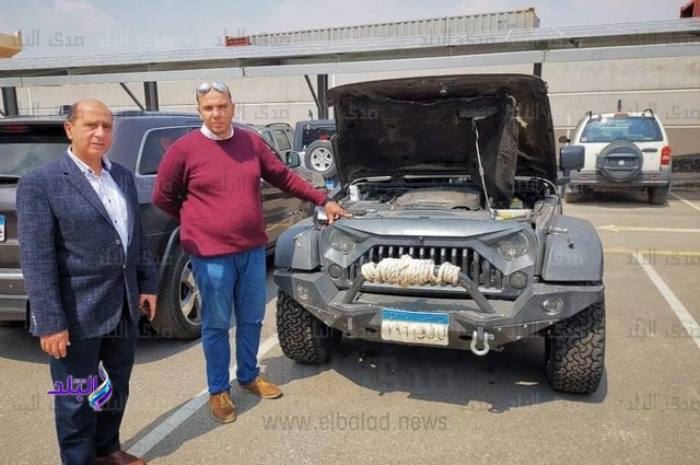 وصول سيارة شريف خيري jeep الشهامة للهيئة العربية للتصنيع