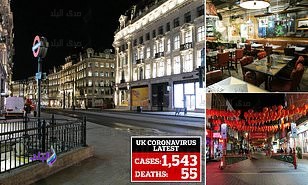 شوارع بريطانيا خالية 