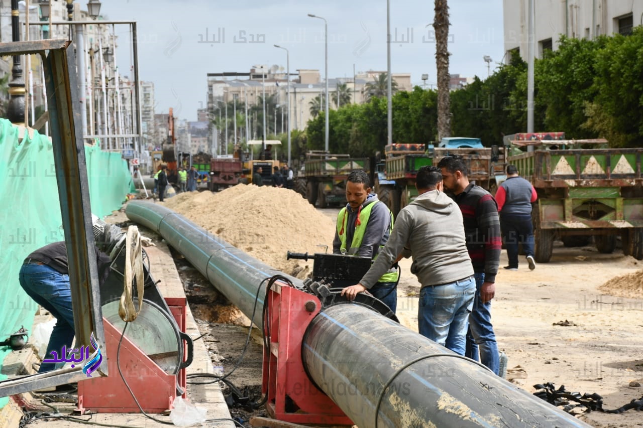  إحلال وتجديد خط طرد الصرف الصحي بدمنهور
