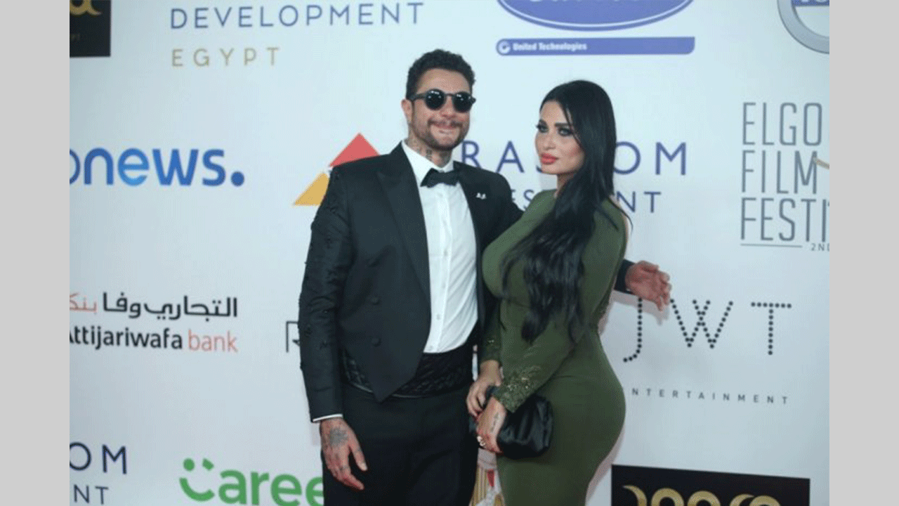 احمد الفيشاوى وزوجته ندى الكامل 