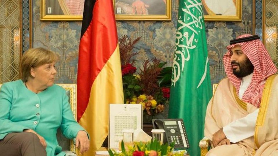 ولي العهد السعودي يتلقى اتصالا هاتفيا من أنجيلا ميركل