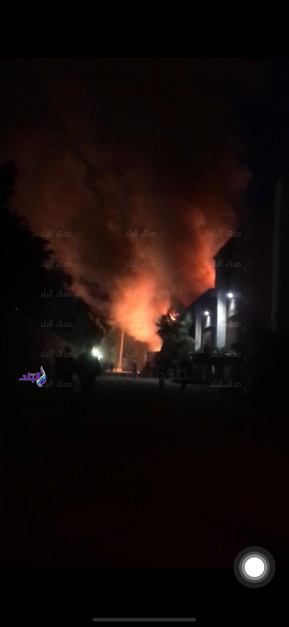 حريق هائل في لوكيشن تصوير مسلسل النهاية