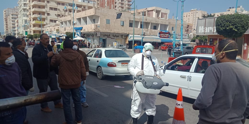 قاط تطهير وتعقيم السيارات بمطروح