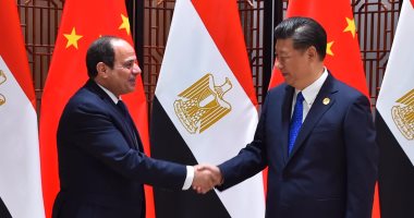 الرئيس السيسي ونظيرة الصيني