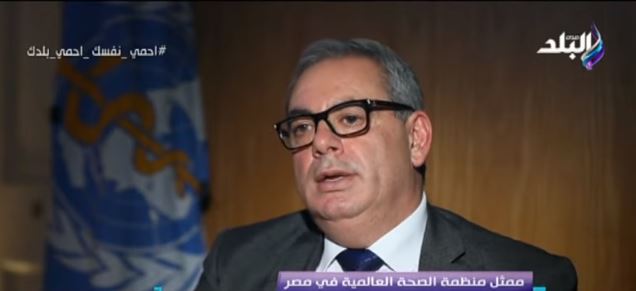 جون جبور ممثل منظمة الصحة العالمية في مصر