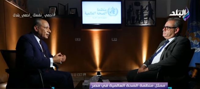 جون جبور ممثل منظمة الصحة العالمية في مصر