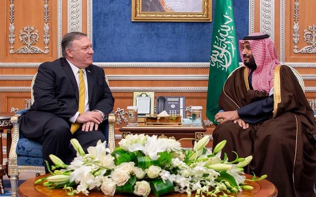 ولي العهد السعودي يبحث مع بومبيو استقرار أسواق الطاقة
