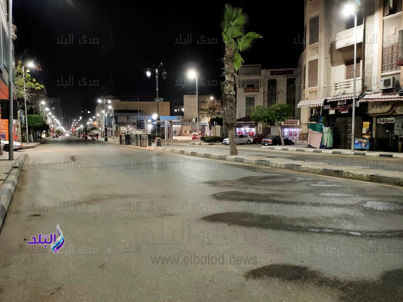 خلو شوارع البحيرة 