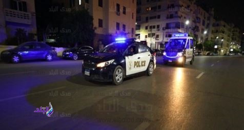 قوات الشرطة وقت الحظر