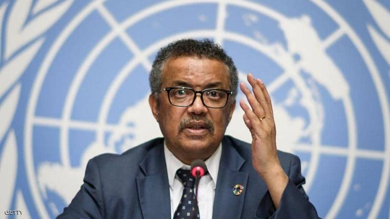 تيدروس أدهانوم جيبريسوس، المدير العام لمنظمة الصحة العالمية