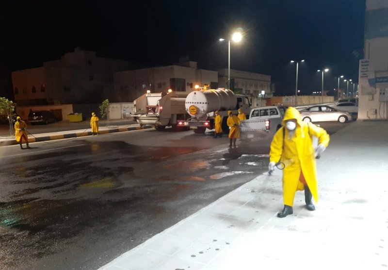 جانب من إجراءات بلدية ينبع السعودية 