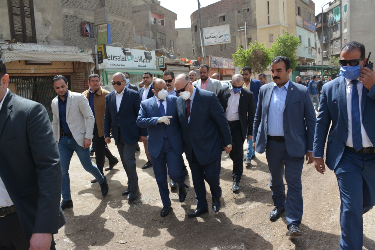 جولة وزير التنمية المحلية بالمطرية