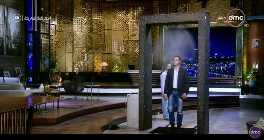 مصري يخترع أول بوابة للتعقيم الذاتي