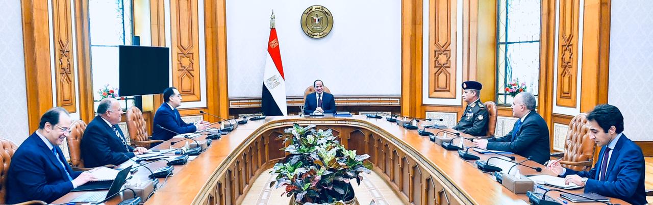 الرئيس السيسى خلال الاجتماع