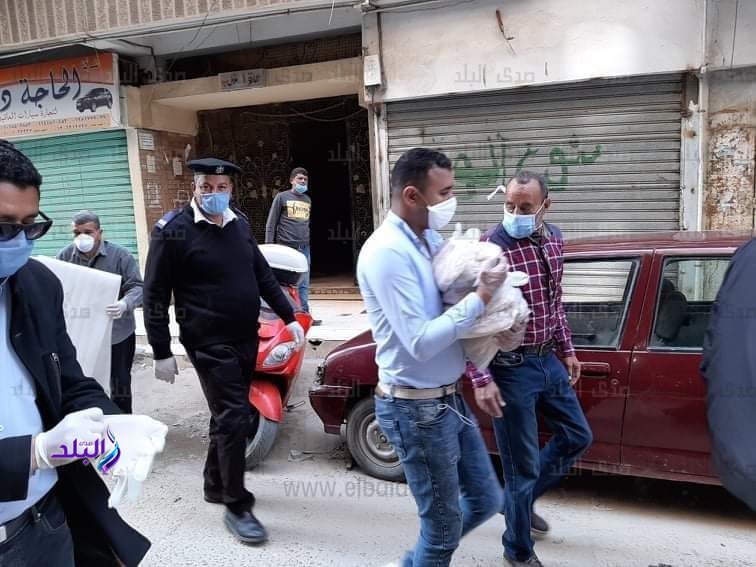 رعاية متكاملة لقاطنى عقارات الحجر المنزلي ببورسعيد