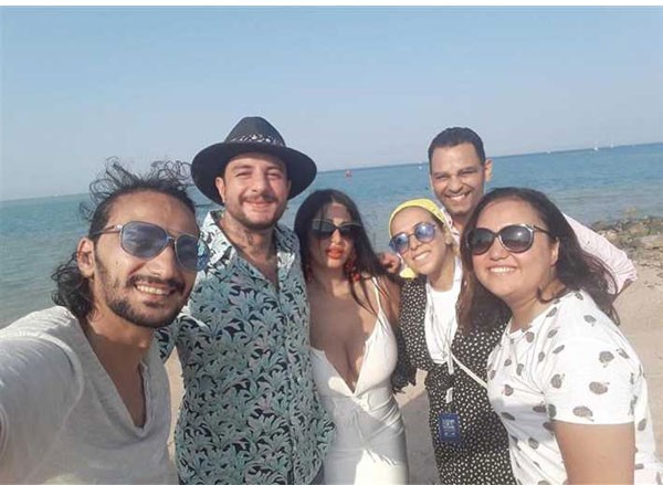 احمد الفيشاوي وزوجته ندي الكامل