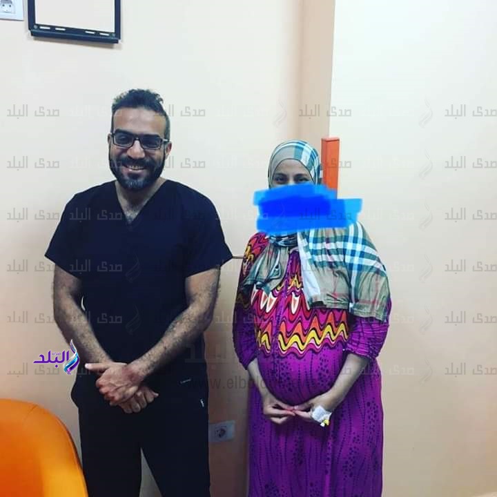 اول سيدة حامل تحتفل بشفائها 