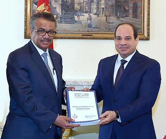 مدير الصحة العالمية يوجه الشكر للرئيس السيسي لهذا السبب مدير الصحة العالمية يوجه الشكر للرئيس السيسي لهذا السبب