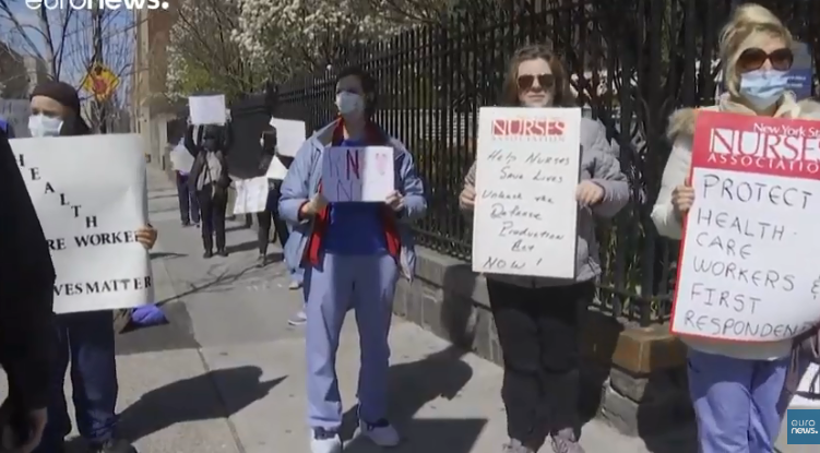 تظاهرات في مدينة نيويورك