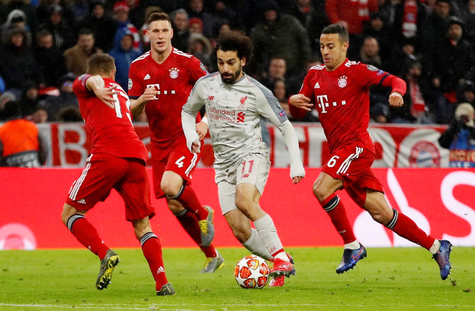 محمد صلاح من مباراة بايرن ميونخ وليفربول 