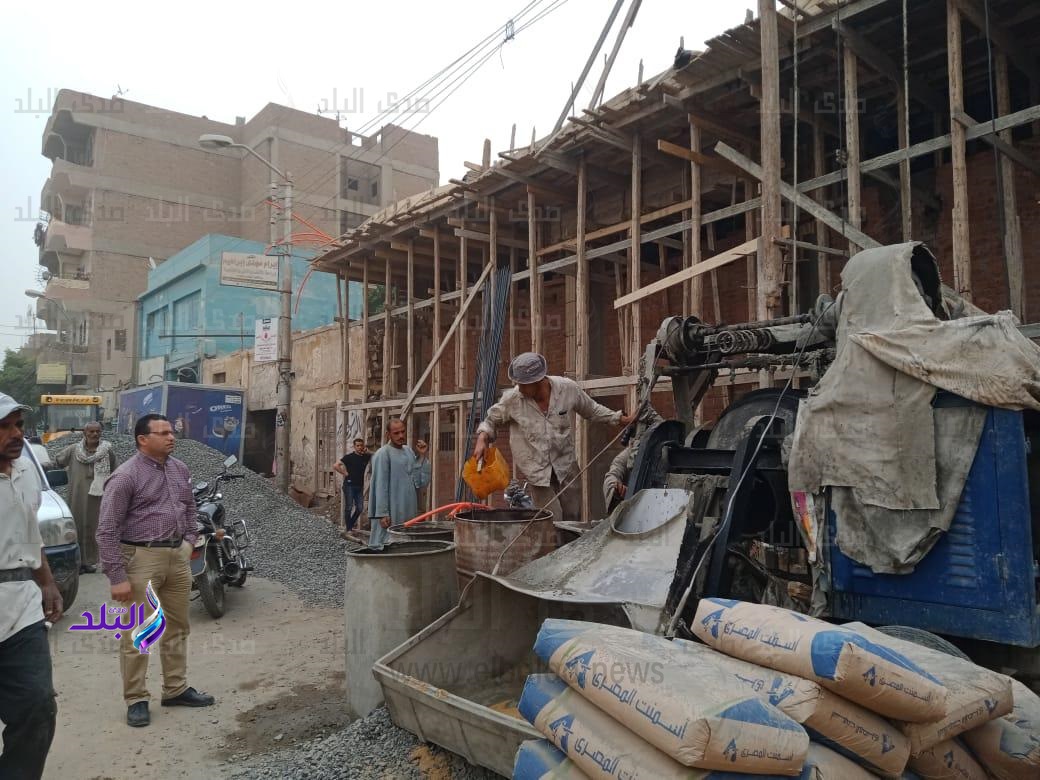 إزالة تعديات على اراضي زراعية في بني سويف