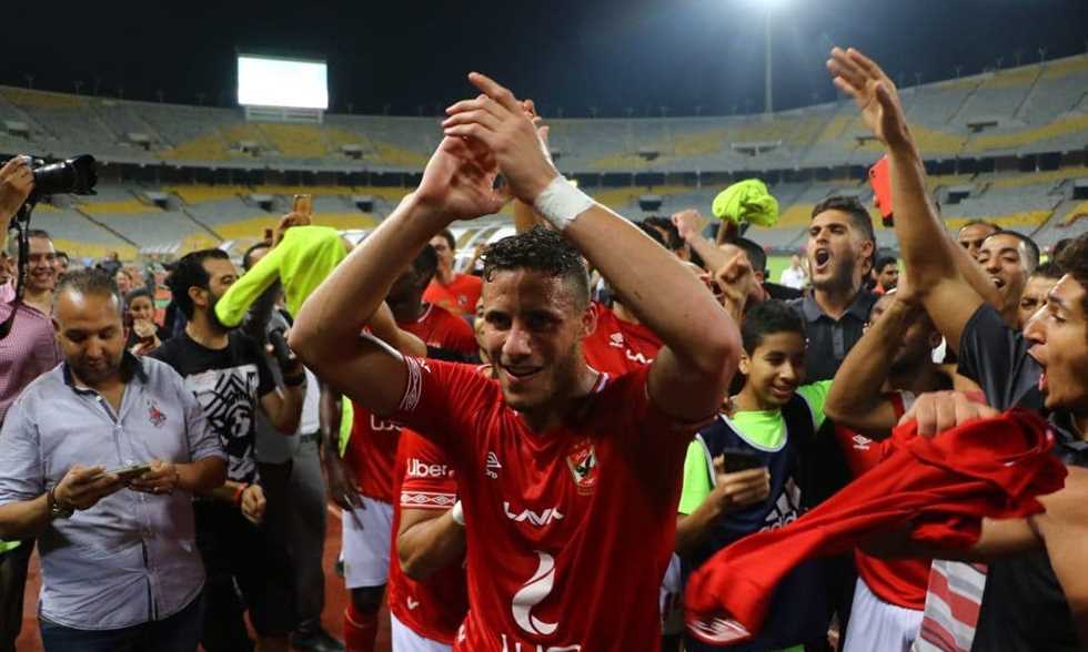 جانب من احتفال الاهلي بالدوري 2019