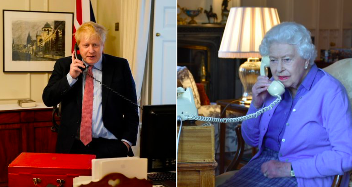 الملكة إليزابيث - بوريس جونسون رئيس وزراء بريطانيا