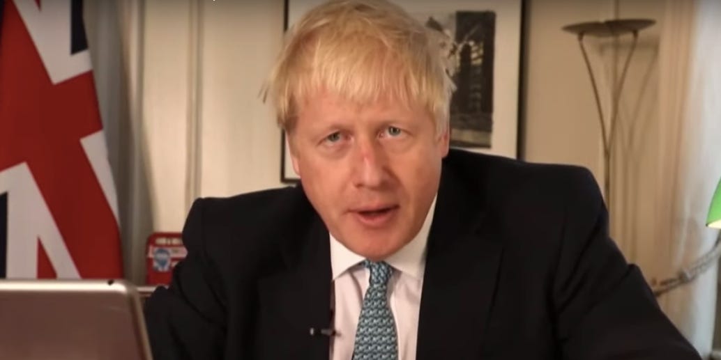 رئيس الوزراء البريطاني بوريس جونسون