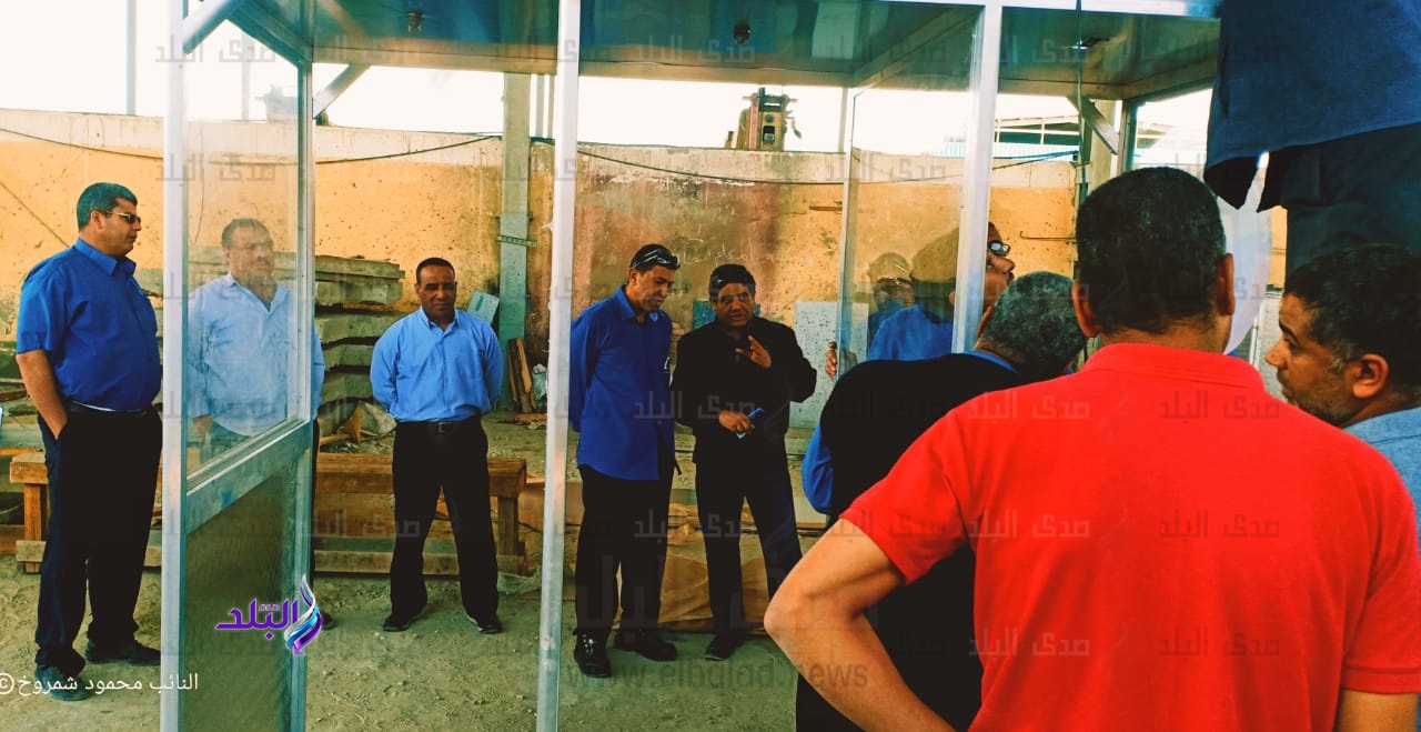 مصنع ألومنيوم نجع حمادى ينتج بوابات تعقيم إليكترونية