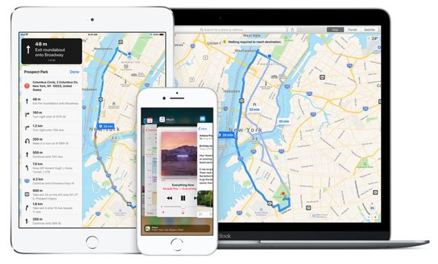 تحديث جديد ل Apple Maps