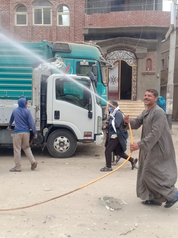 أعمال الرش والتعقيم ضد فيروس كورونا