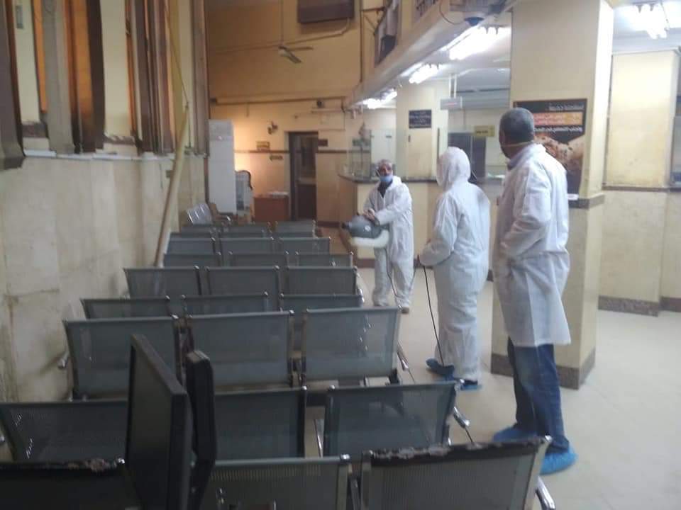 أعمال الرش والتعقيم ضد فيروس كورونا