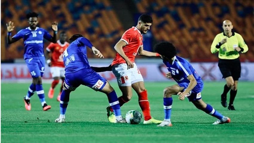 جانب من لقاء سموحة والاهلي