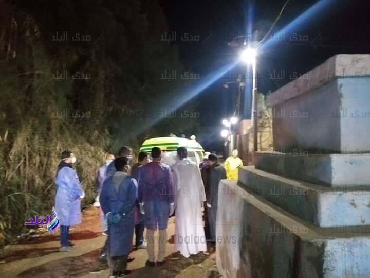 جانب من مراسم دفن سيدة كورونا في الغربية