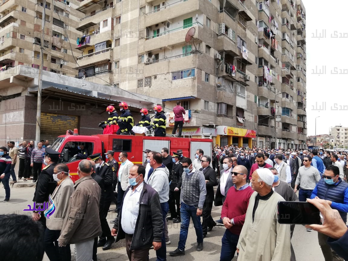 الآلاف من أهالي البحيرة يشاركون في جنازة الشهيد الحوفي