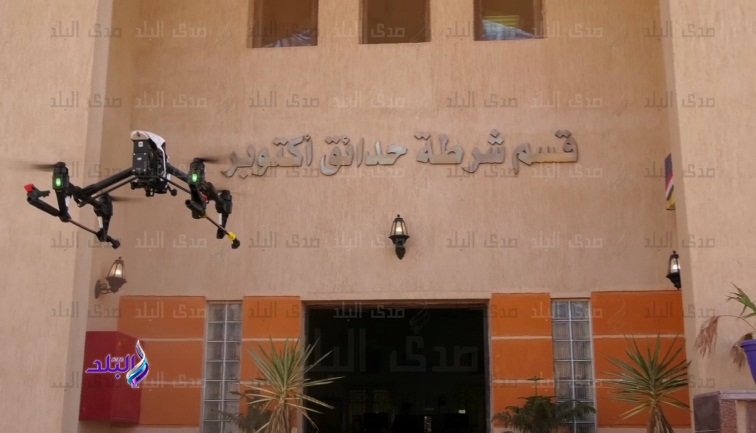 تعقيم اقسام الشرطة باستخدام طائرات الدورن