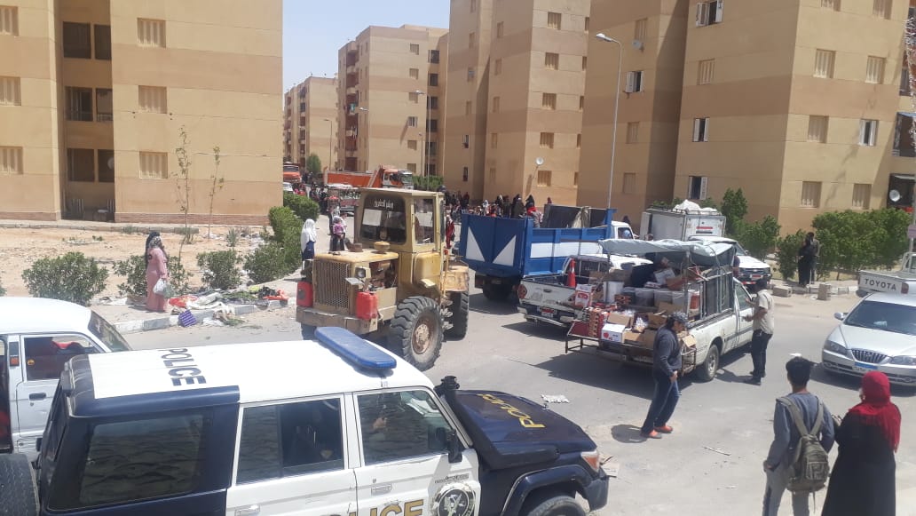 حملة مكبرة لإزالة التعديات ورفع الإشغالات بمنطقة دهشور