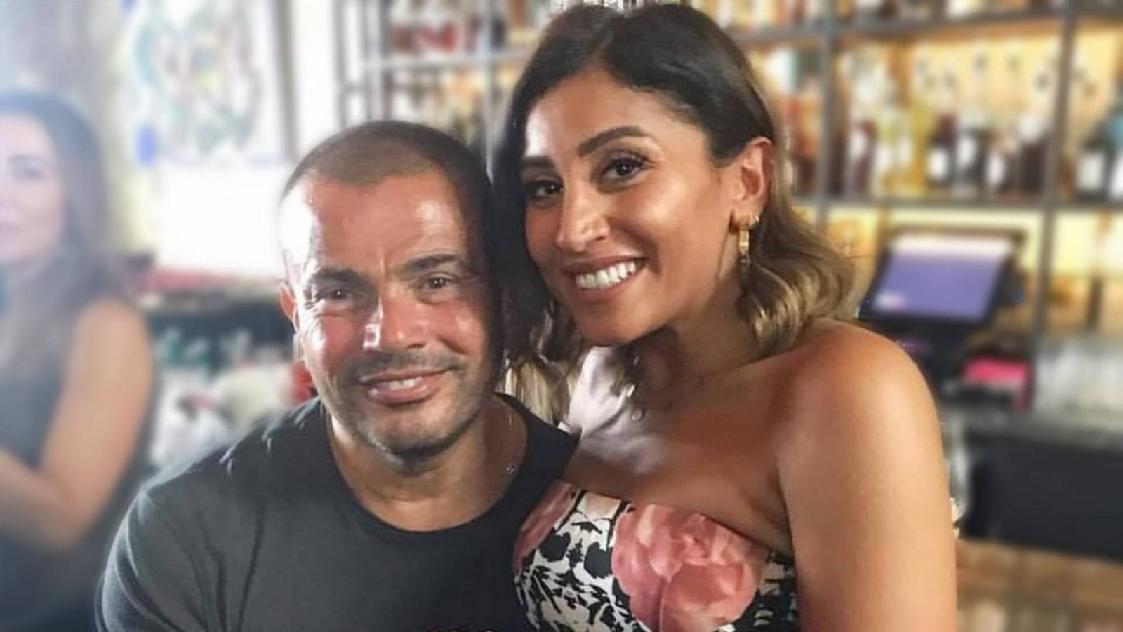 عمرو دياب ودينا الشربيني