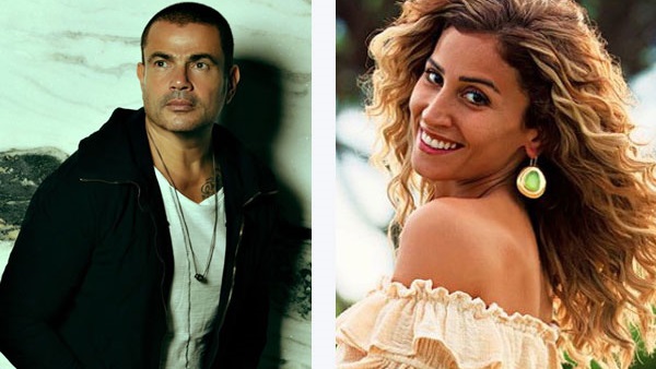 دينا الشربيني وعمرو دياب