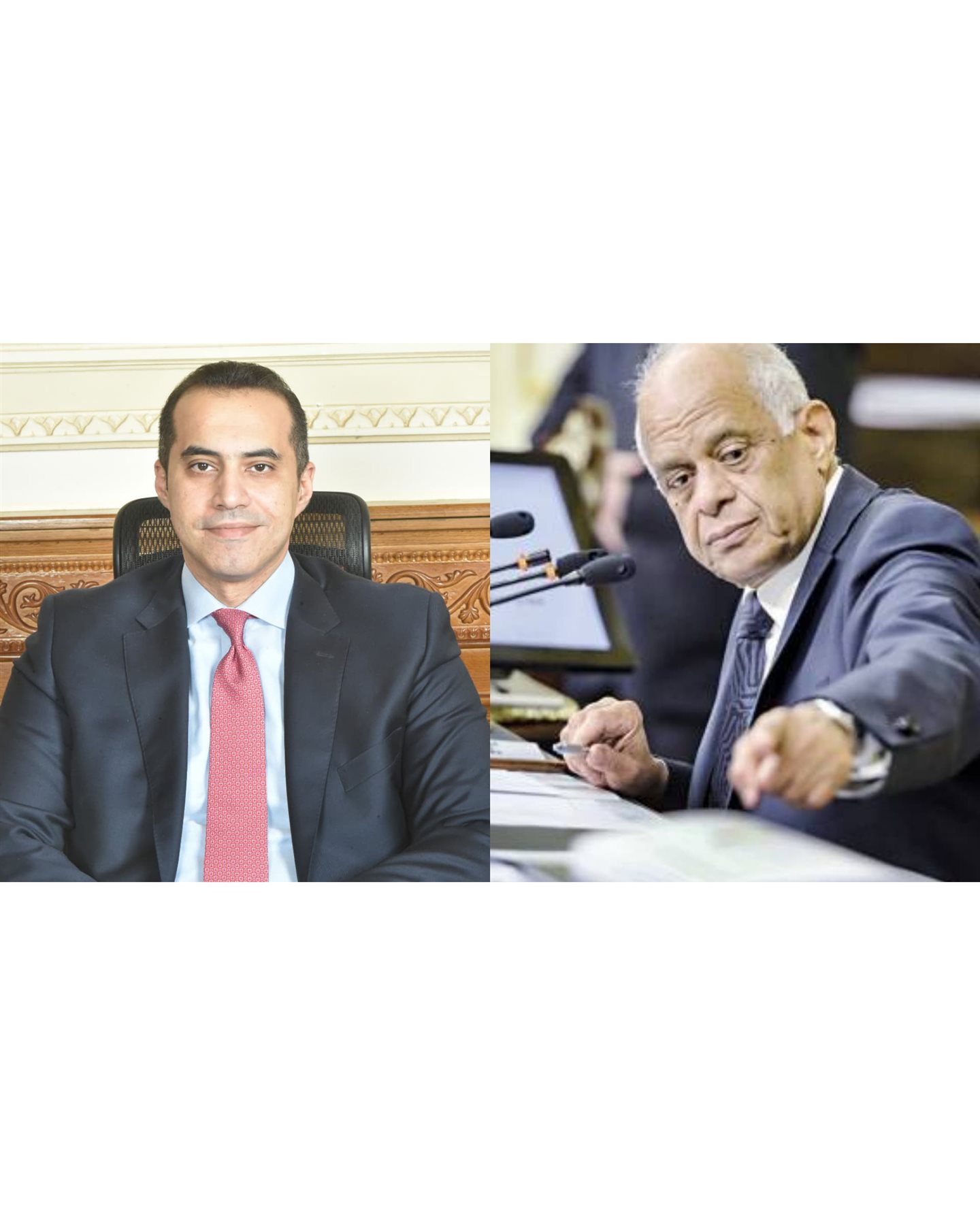 الدكتور علي عبدالعال والمستشار محمود فوزي