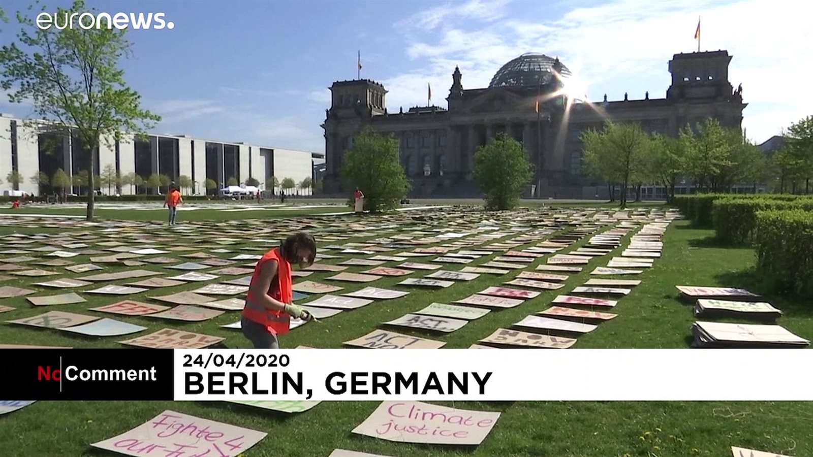 مظاهرة بلا متظاهرين في زمن الكورونا..ضد تغير المناخ في برلين