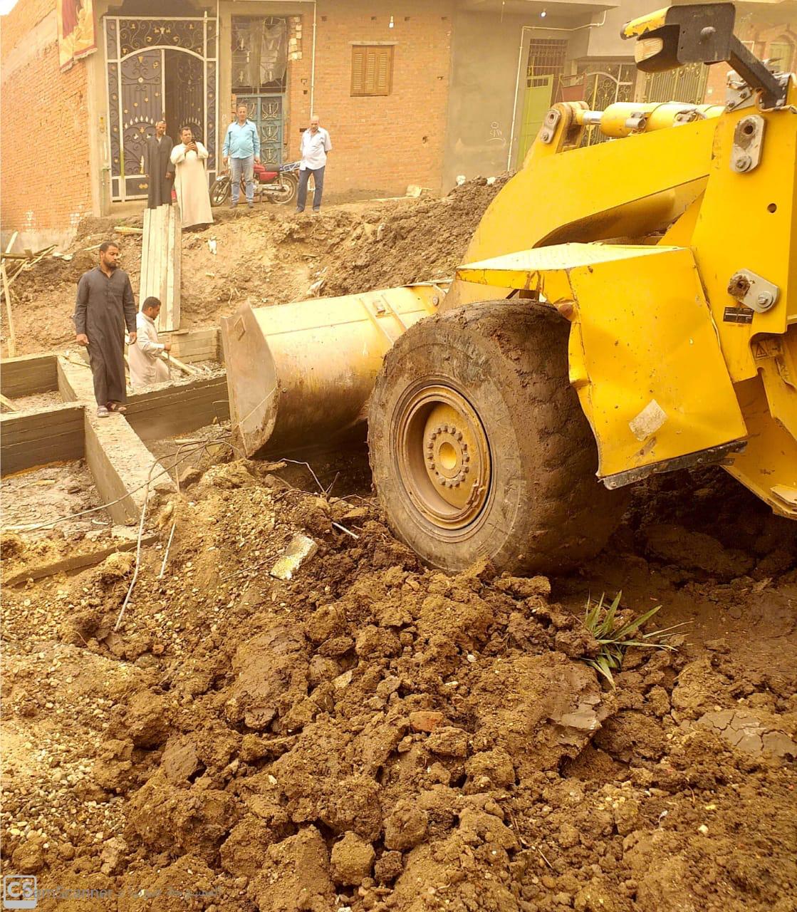 إزالة 444 حالة تعد على الأراضي الزراعية بالفيوم