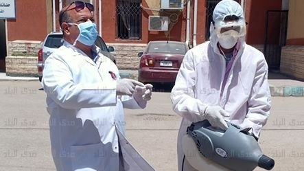 تعقيم كافة أقسام مستشفي بلبيس