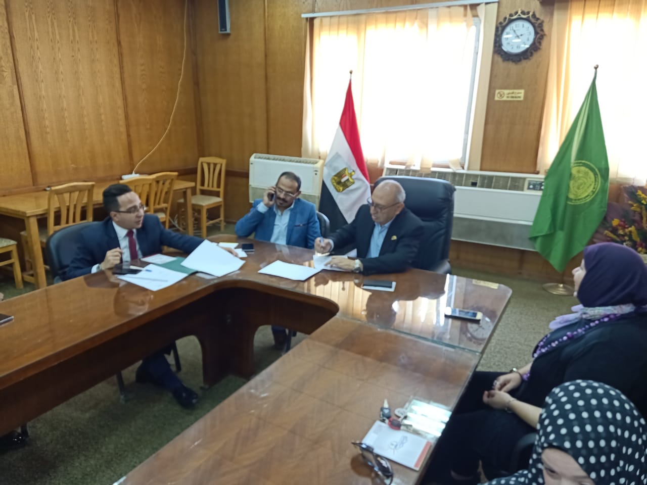 الاجتماع بين تجارية الإسماعيلية وبنك ناصر