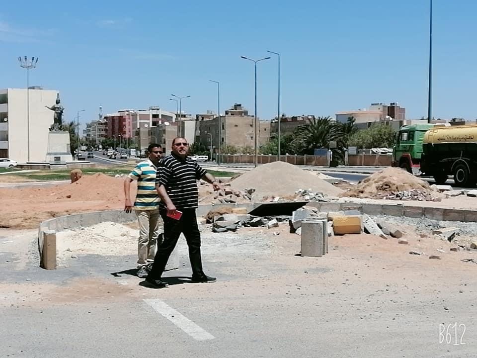 رئيس مدينة الغردقة يتفقد اعمال التطوير 