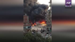 حريق معرض ملابس ميت غمر 